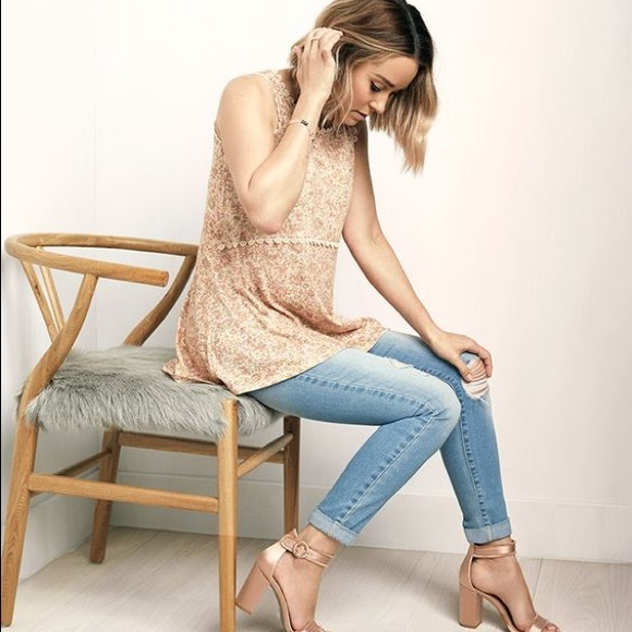 fall time love cuffed skinny ankle light jeans - Picture 3 of 8